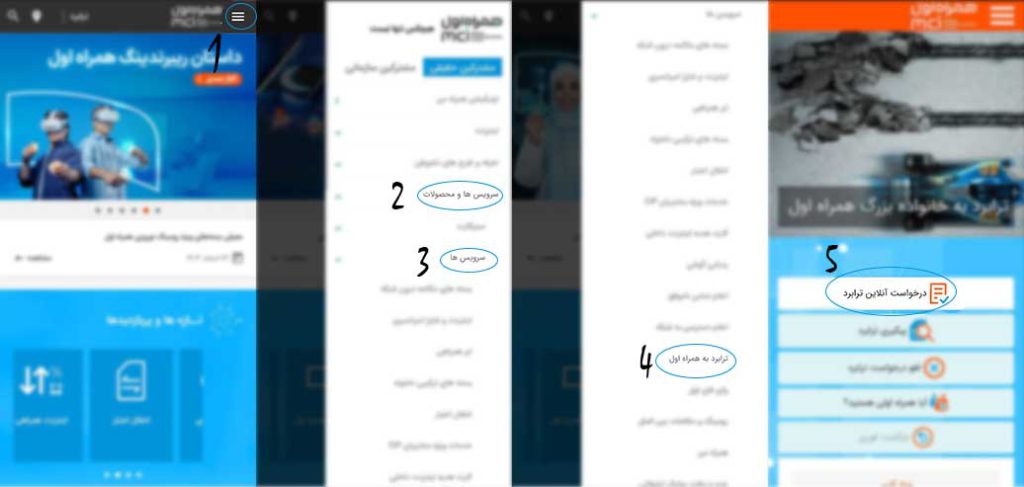 ترابرد غیرحضوری ایرانسل به همراه اول